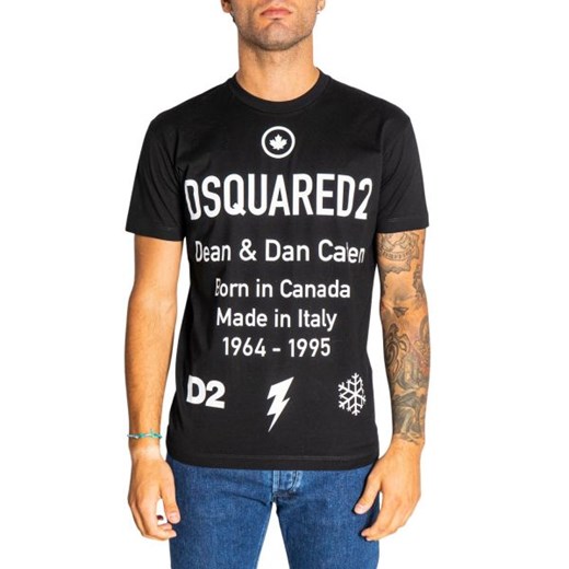 dsquared2 - Dsquared2 T-shirt Mężczyzna - BORN IN CANADA - Czarny Dsquared2 XS Italian Collection