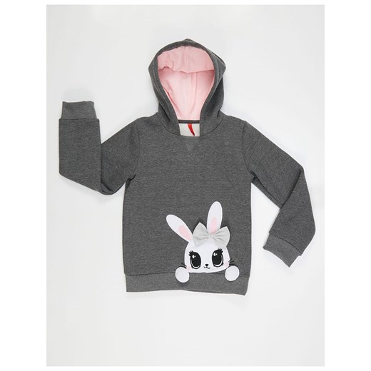 Bluza "Cute Bunny" w kolorze szarym Deno Kids 122 wyprzedaż Limango Polska