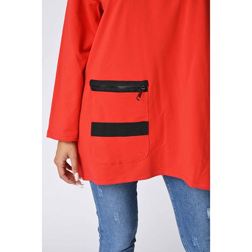 Bluza "Houston" w kolorze czerwonym Plus Size Company 44/46 promocja Limango Polska