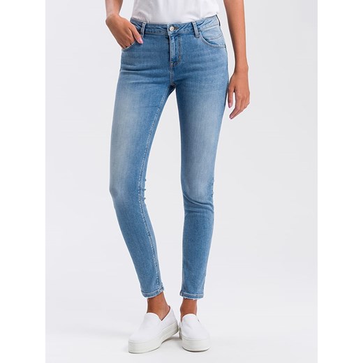 Dżinsy "Page" - Super Skinny fit - w kolorze błękitnym Cross Jeans W28/L30 promocyjna cena Limango Polska