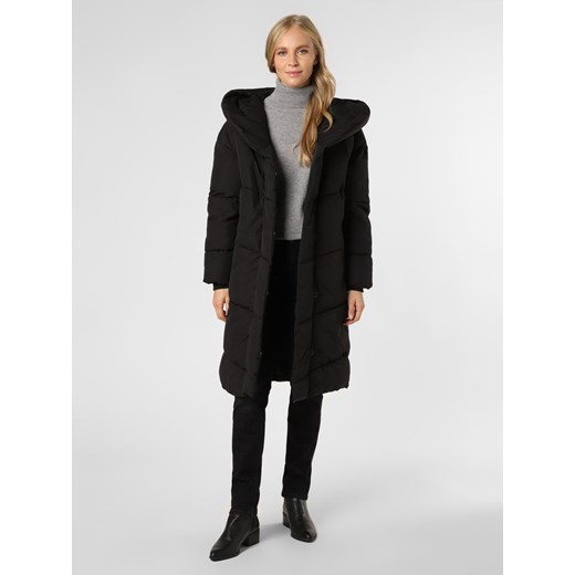 Noisy May Damski płaszcz pikowany Kobiety Sztuczne włókno czarny jednolity ze sklepu vangraaf w kategorii Płaszcze damskie - zdjęcie 124718218