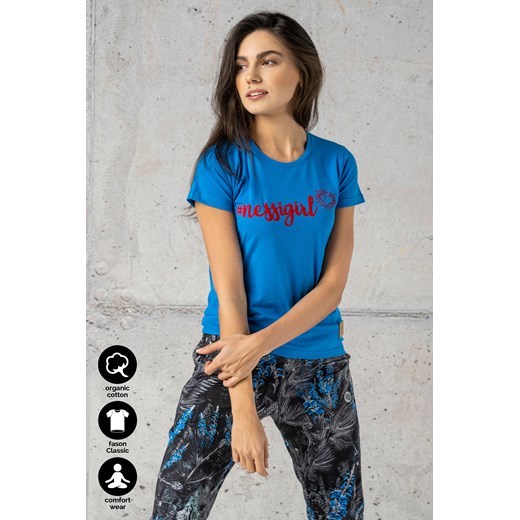 Koszulka #nessigirl Classic Blue - ITC-50NG Nessi Sportswear XXL Nessi Sportswear okazyjna cena