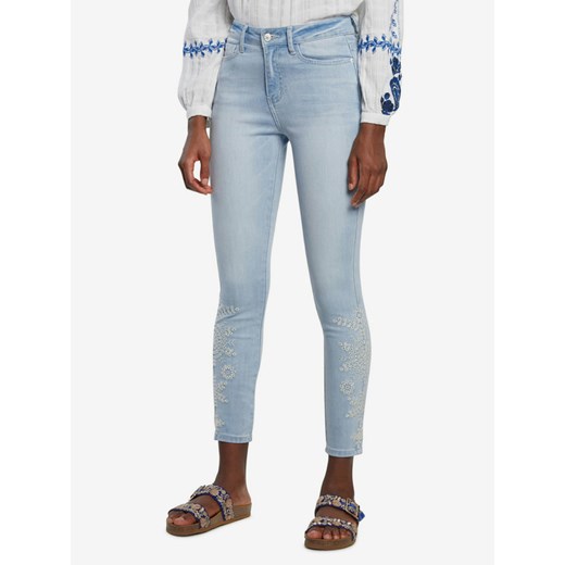 Jeansy damskie Desigual casualowe