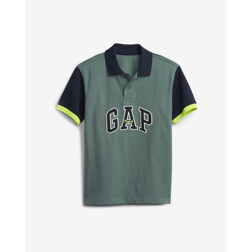 GAP Polo T-shirt dziecięcy Zielony Gap 5 lat BIBLOO okazja