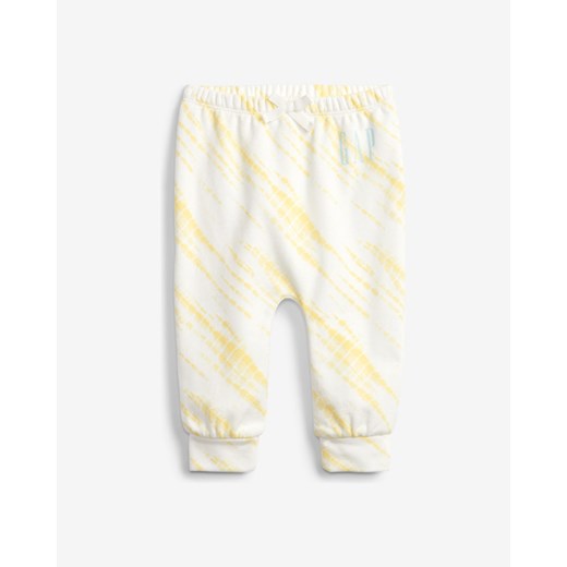 GAP Spodnie dresowe dziecięce Żółty Biały Gap 6-12 miesięcy okazyjna cena BIBLOO