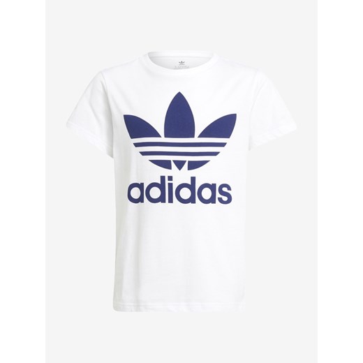 adidas Originals Trefoil Koszulka dziecięce Biały 128 okazja BIBLOO