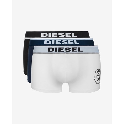 Diesel 3-pack Bokserki Czarny Niebieski Biały Diesel XXL promocja BIBLOO