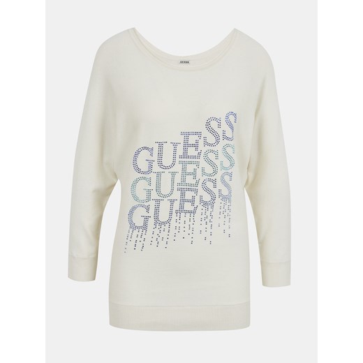 Guess Claudine Sweter Biały Guess XS BIBLOO
