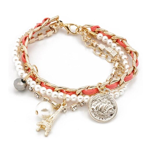 Bransoletka CORAL PARIS CHARMS iceberry bialy Bransoletki