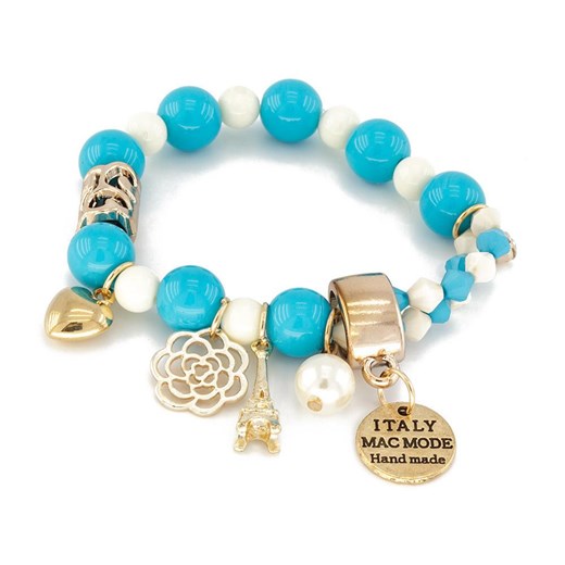 Bransoletka BLUE & WHITE VOYAGE CHARMS iceberry bialy akryl