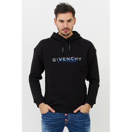 GIVENCHY - Czarna bluza męska z kapturem i logo Givenchy S outfit.pl