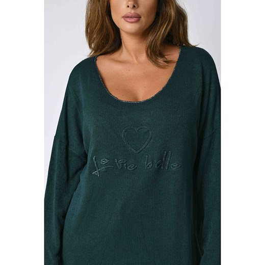 Sweter "Mumbai" w kolorze zielonym Plus Size Company 48/50 promocyjna cena Limango Polska