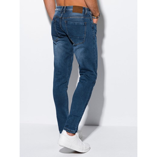 Spodnie męskie jeansowe 1142P - niebieskie Edoti.com 36 Edoti.com
