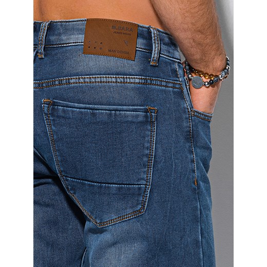 Spodnie męskie jeansowe 1142P - niebieskie Edoti.com 32 Edoti.com