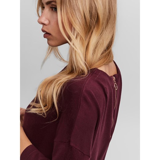 Vero Moda sukienka na wiosnę z okrągłym dekoltem z długim rękawem casual mini
