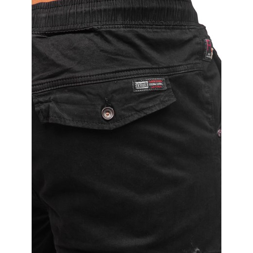Czarne spodnie joggery bojówki męskie Denley R8702 33/L okazyjna cena Denley