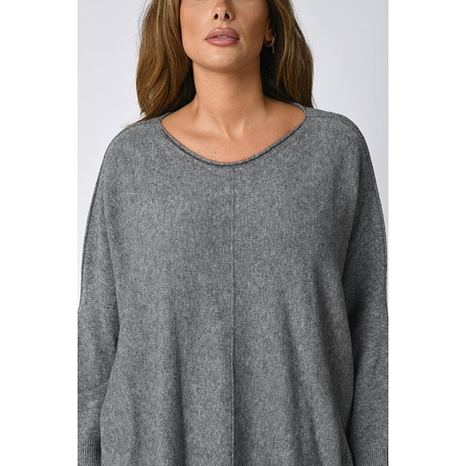 Sweter "Atlanta" w kolorze szarym Plus Size Company 48/50 wyprzedaż Limango Polska