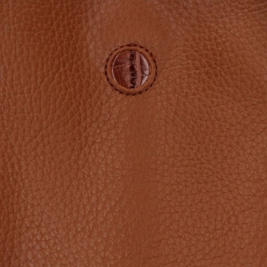 Brązowa shopper bag Potri bez dodatków matowa ze skóry ekologicznej wakacyjna 