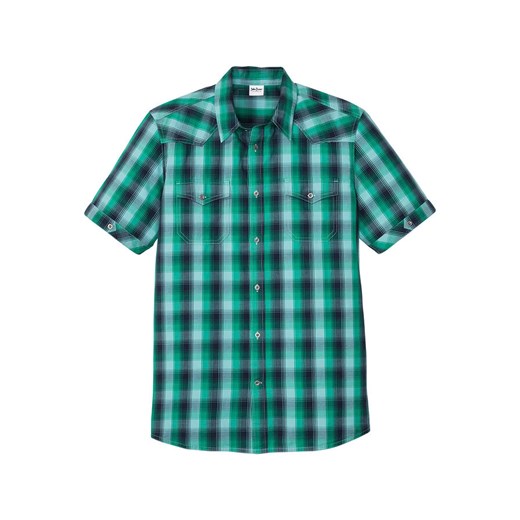 Koszula z krótkim rękawem i naszywanymi kieszeniami | bonprix 49/50 (4XL) bonprix