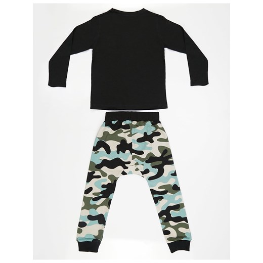 2-częściowy zestaw bielizny "Camo Tiger" w kolorze czarno-turkusowym Deno Kids 116 promocyjna cena Limango Polska