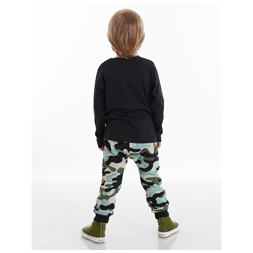 2-częściowy zestaw bielizny "Camo Tiger" w kolorze czarno-turkusowym Deno Kids 116 wyprzedaż Limango Polska