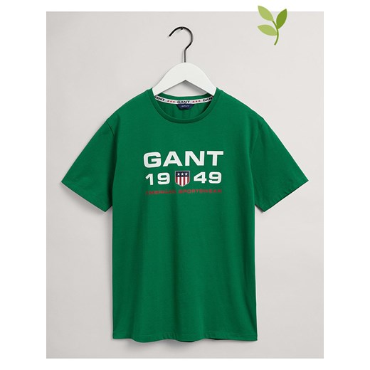 Koszulka w kolorze zielonym Gant 158/164 promocyjna cena Limango Polska