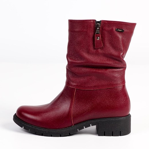 Suzana.pl botki z zamkiem ze skóry 