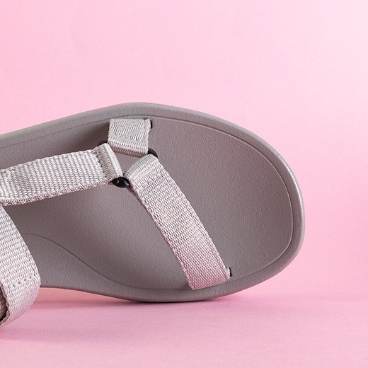 Szare damskie sportowe sandały Tatav - Obuwie Royalfashion.pl 40 royalfashion.pl
