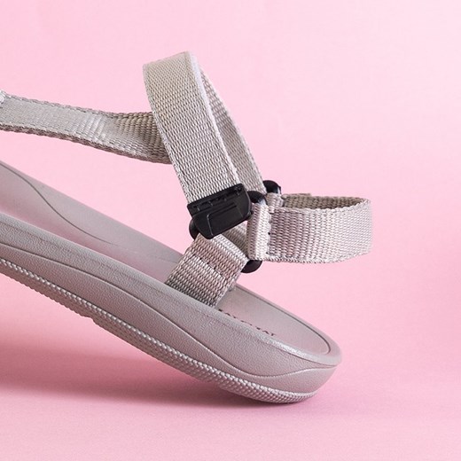 Szare damskie sportowe sandały Tatav - Obuwie Royalfashion.pl 39 royalfashion.pl