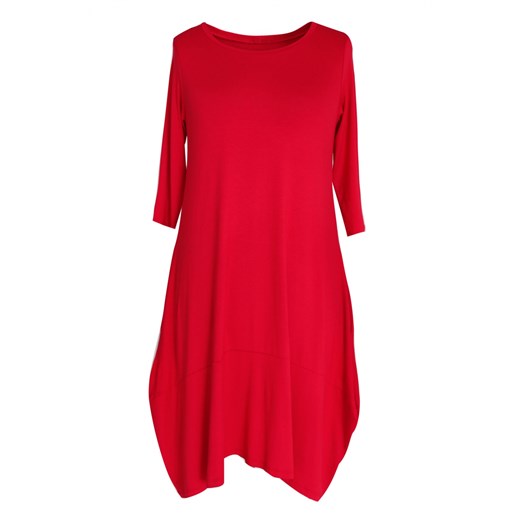 Czerwona dzianinowa sukienka HANNAH, Rozmiar - S/m (40/42) S/m (40/42) Sklep XL-KA