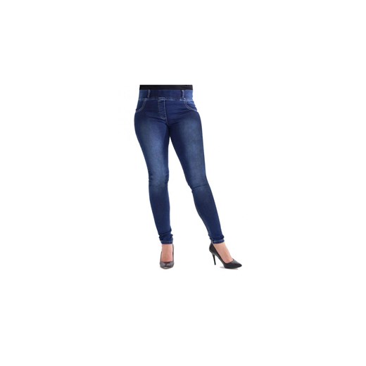 Ciemne spodnie jeansowe na gumkę JUSTINE, Rozmiar - Xl (42-44) 2xl (46-48) Sklep XL-KA