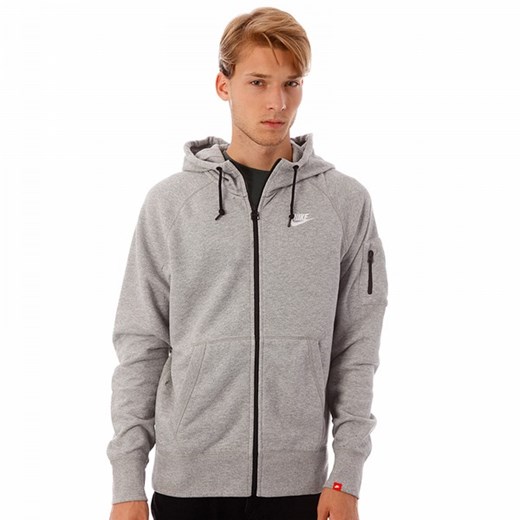 NIKE BLUZA    AW77 FZ HOODY galeriamarek-pl szary markowy