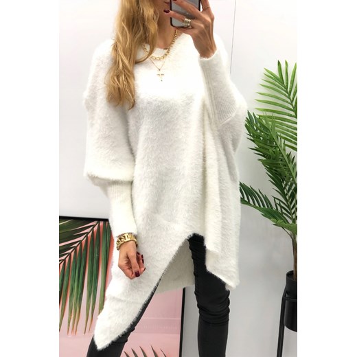 Sweter damski IVET biały w serek