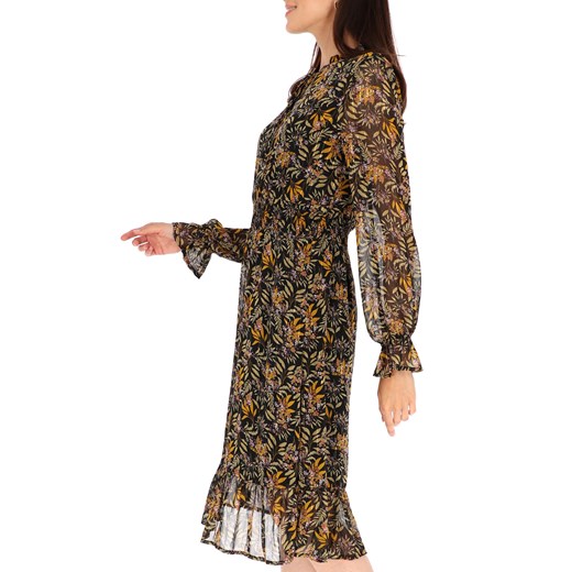 Sukienka Smashed Lemon casual z okrągłym dekoltem z długimi rękawami mini 