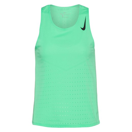 Bluzka damska zielona Nike z okrągłym dekoltem 