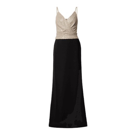 Sukienka Ralph Lauren elegancka na bal na ramiączkach wieczorowa 