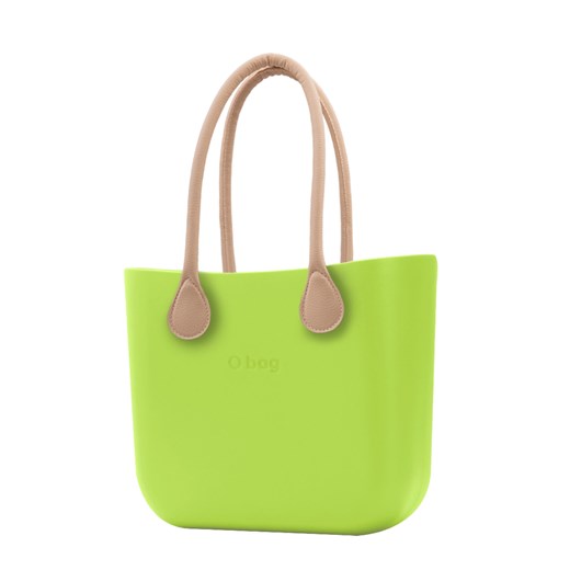 O bag torebka Green Apple/Mela z długimi uchwytami ze skajki natural O Bag Differenta.pl