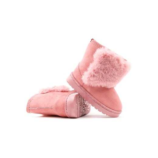Śniegowce mukluki ocieplone różowe Sesto Yourshoes 26 wyprzedaż YourShoes