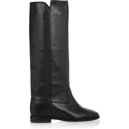 Étoile Chess leather concealed wedge knee boots