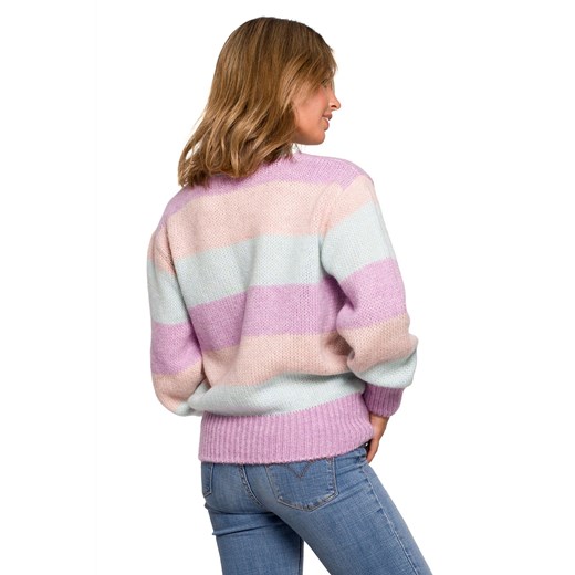 Sweter damski Be Knit z okrągłym dekoltem 