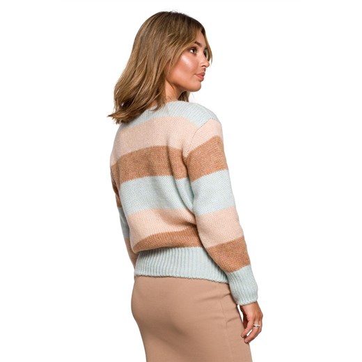 Sweter damski Be Knit wielokolorowy casual 