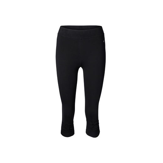 Czarne legginsy do jogi o długości 3/4 z bawełną Tchibo Tchibo XL 48/50 okazyjna cena Tchibo.pl