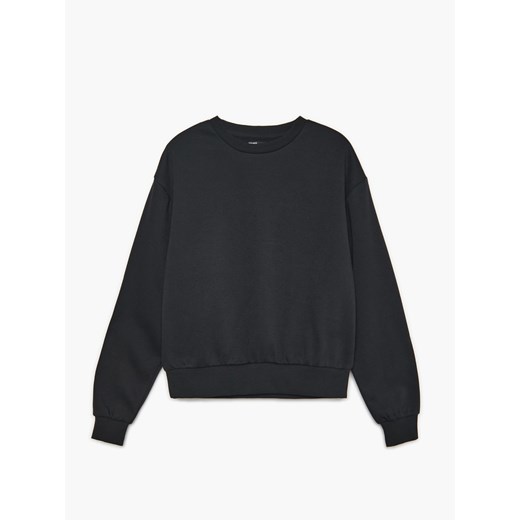 Cropp - Gładka bluza basic - Czarny Cropp M Cropp