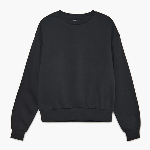 Cropp - Gładka bluza basic - Czarny Cropp S Cropp