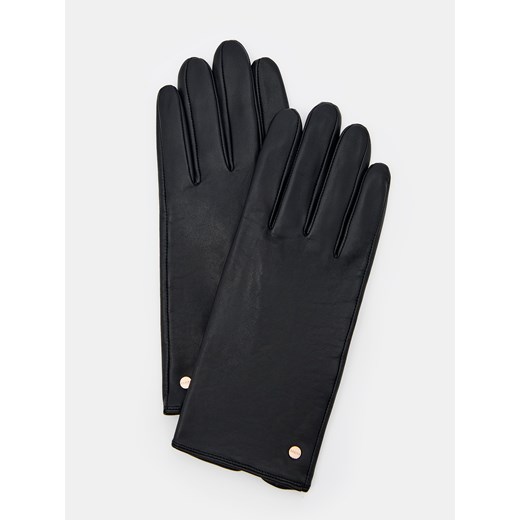Mohito - Skórzane rękawiczki - Czarny Mohito S Mohito
