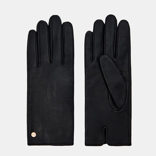 Mohito - Skórzane rękawiczki - Czarny Mohito M Mohito