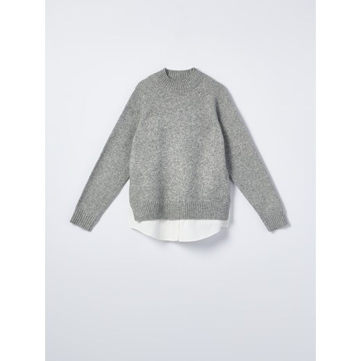 Mohito - Sweter z koszulą Eco Aware - Szary Mohito S Mohito