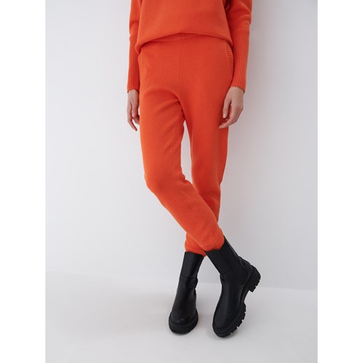 Mohito - Dzianinowe spodnie - Pomarańczowy Mohito S Mohito