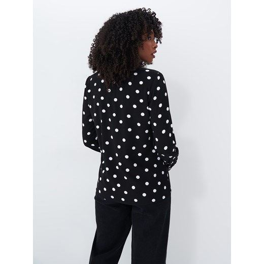 Mohito - Bluzka w kropki - Czarny Mohito 44 Mohito