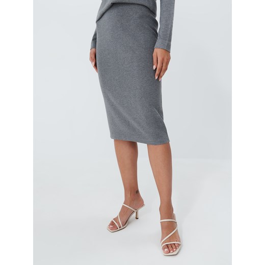 Mohito - Dzianinowa spódnica Eco Aware - Szary Mohito L Mohito